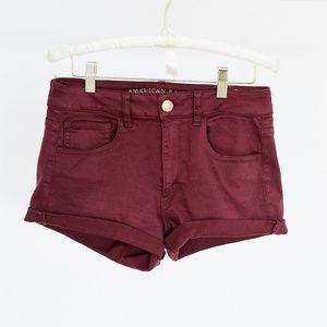 Maroon, American Eagle shorts